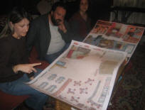 Teresa discussed the plans for the Youth Club she's drawn with Yavor